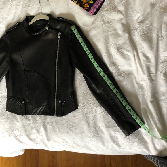 Theory Katiana Black Moto Jacket size 4 - Picture 8 of 8
